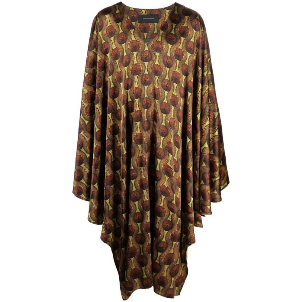 Ozwald Boateng Men's Printed Silk Kaftan